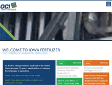 Tablet Screenshot of iowafertilizer.com